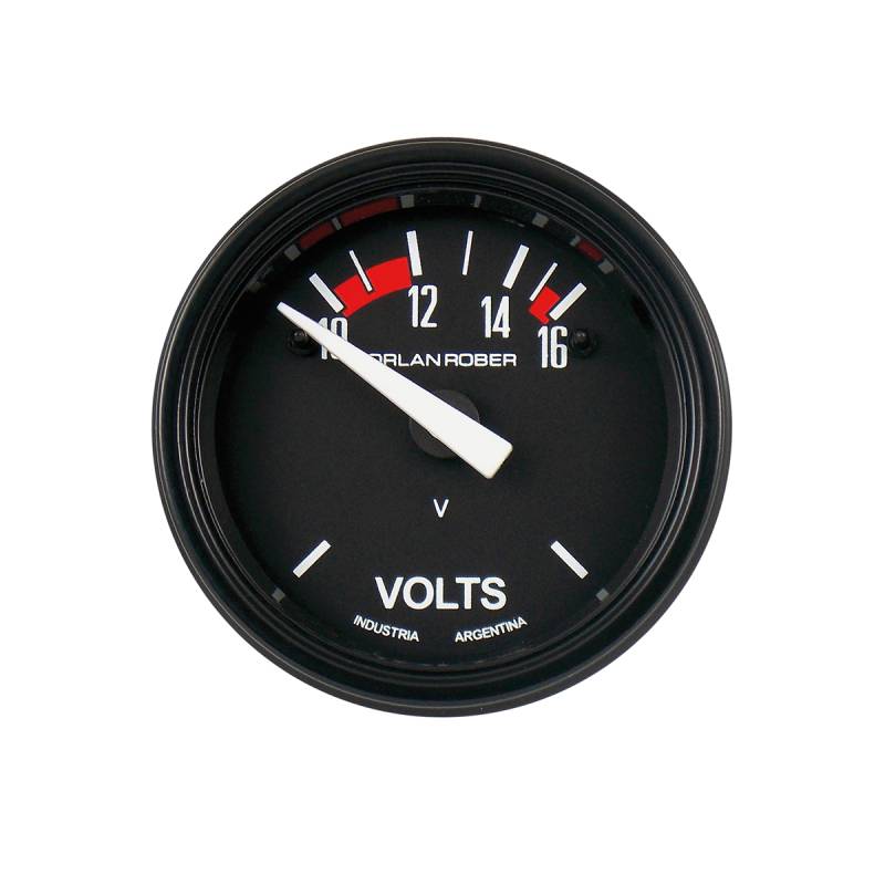 624H12V INSTRUMENTAL CLASSIC 52 MM NEGRO VOLTIMETRO 12 VOLTS